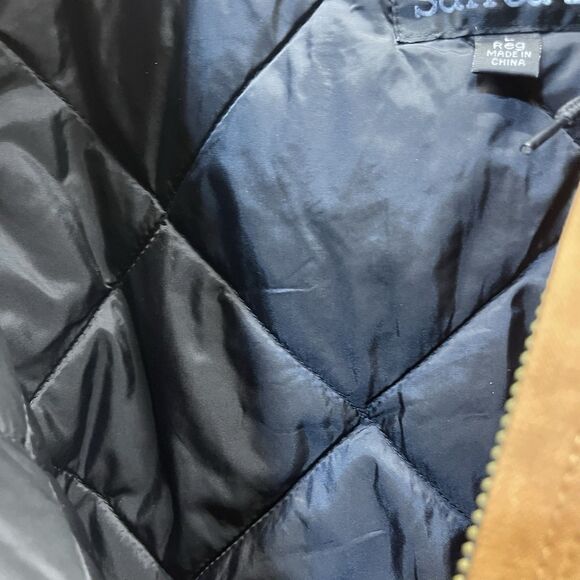 VTG Santa Fe Bomber Jacket Men's Large Canvas Quilt Lined Insulated - Picture 7 of 9